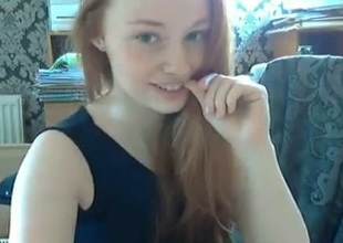 Fetching and slender gingerhead teen masturbates heavens webcam